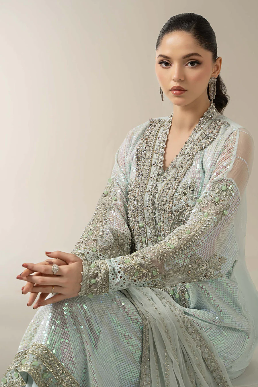 3 Piece Embroidered Chiffon Suit (7)