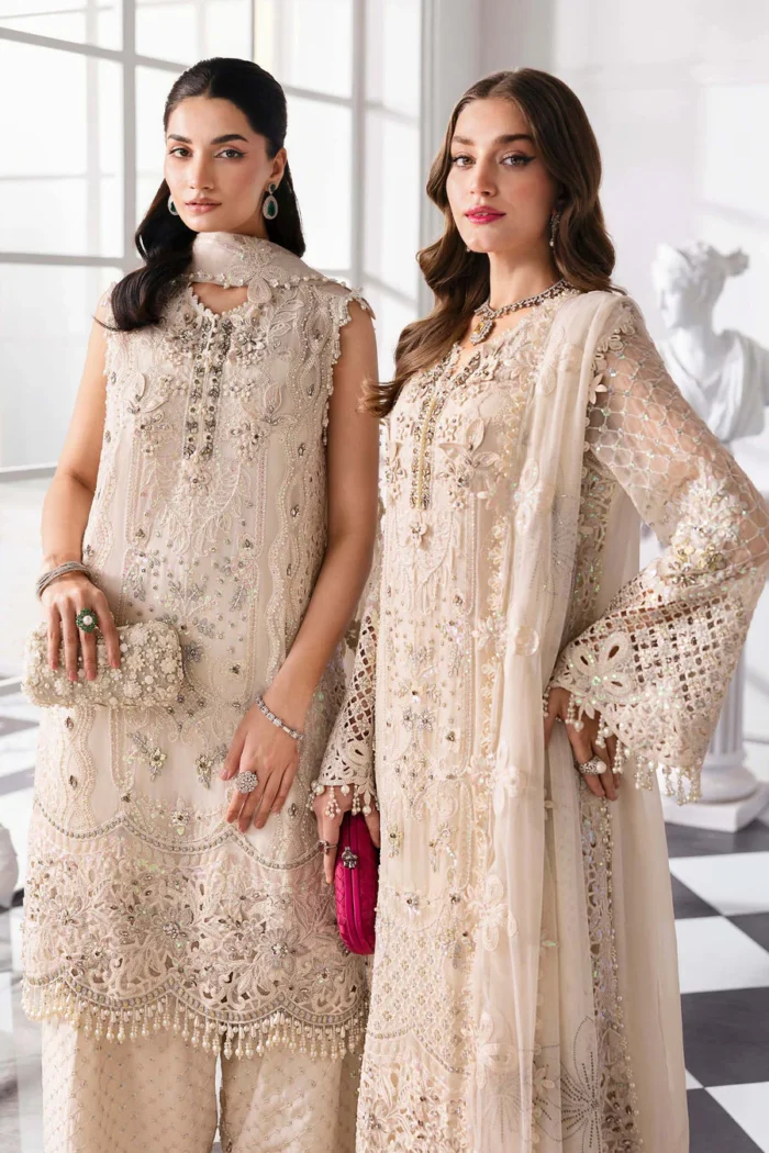 Embroidered Chiffon Suit 1 1 designerwearcollection.com