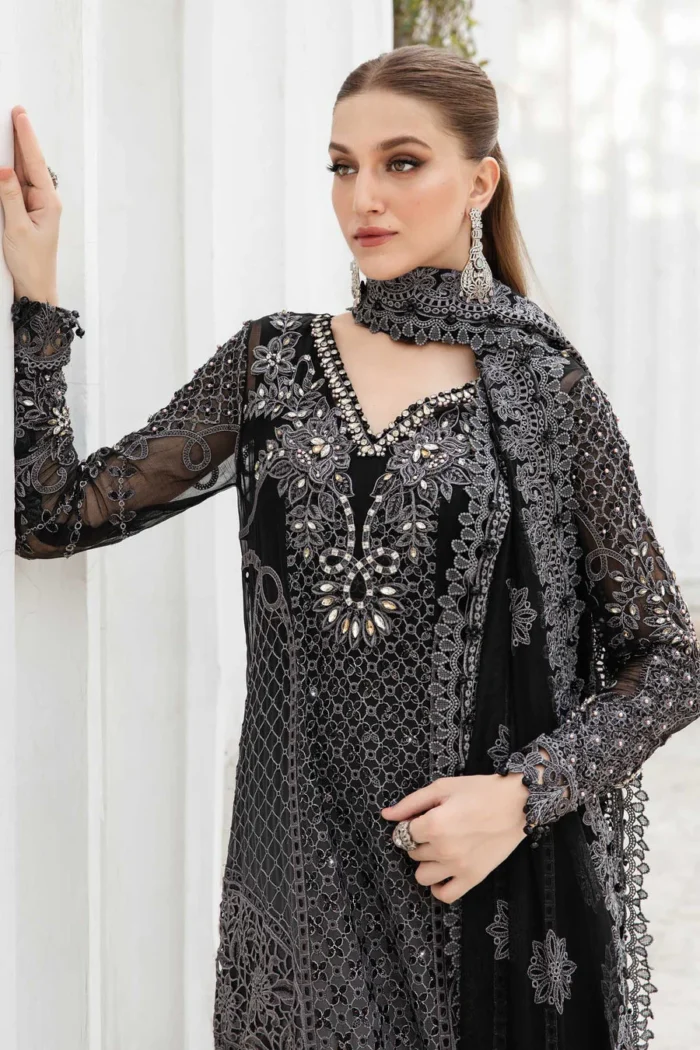 Unstitched Embroidered Chiffon Suit 1 designerwearcollection.com