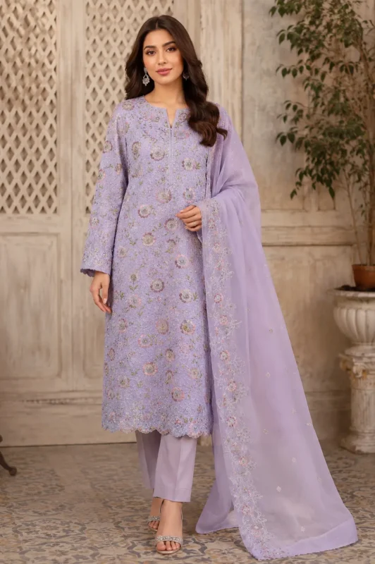 Muted Lilac Grey elegant wear 1 designerwearcollection.com