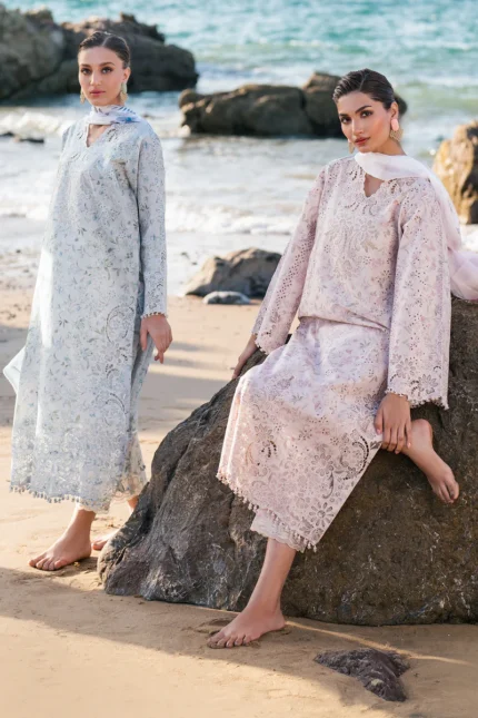EMBROIDERED PRINTED LAWN UF 4130 5 designerwearcollection.com