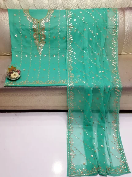 HAND EMBROIDERED AARI & PRESS GOTTA WORK