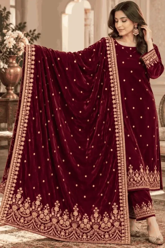 Burgundy 2 designerwearcollection.com
