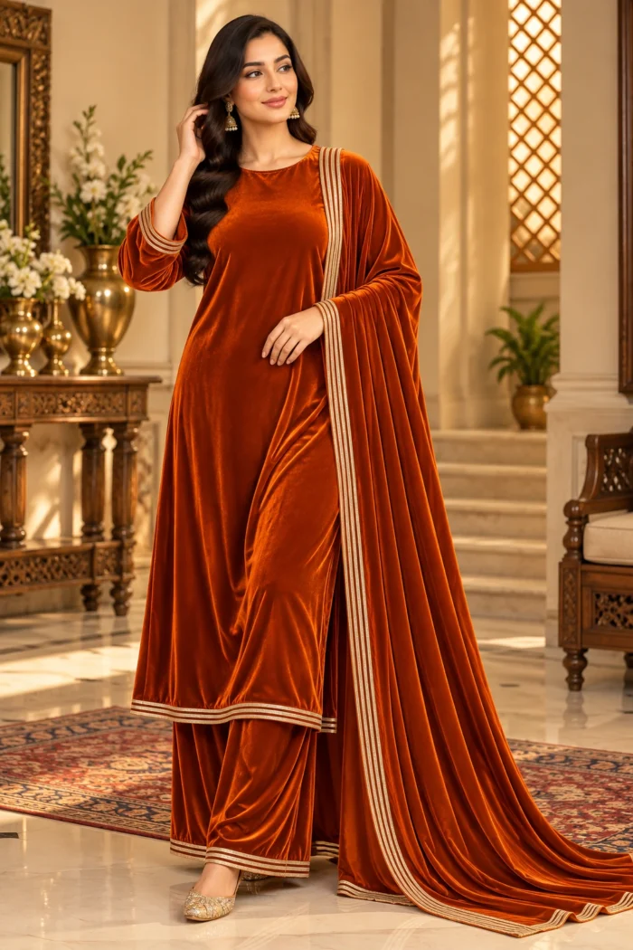 Deep Burnt Orange designerwearcollection.com