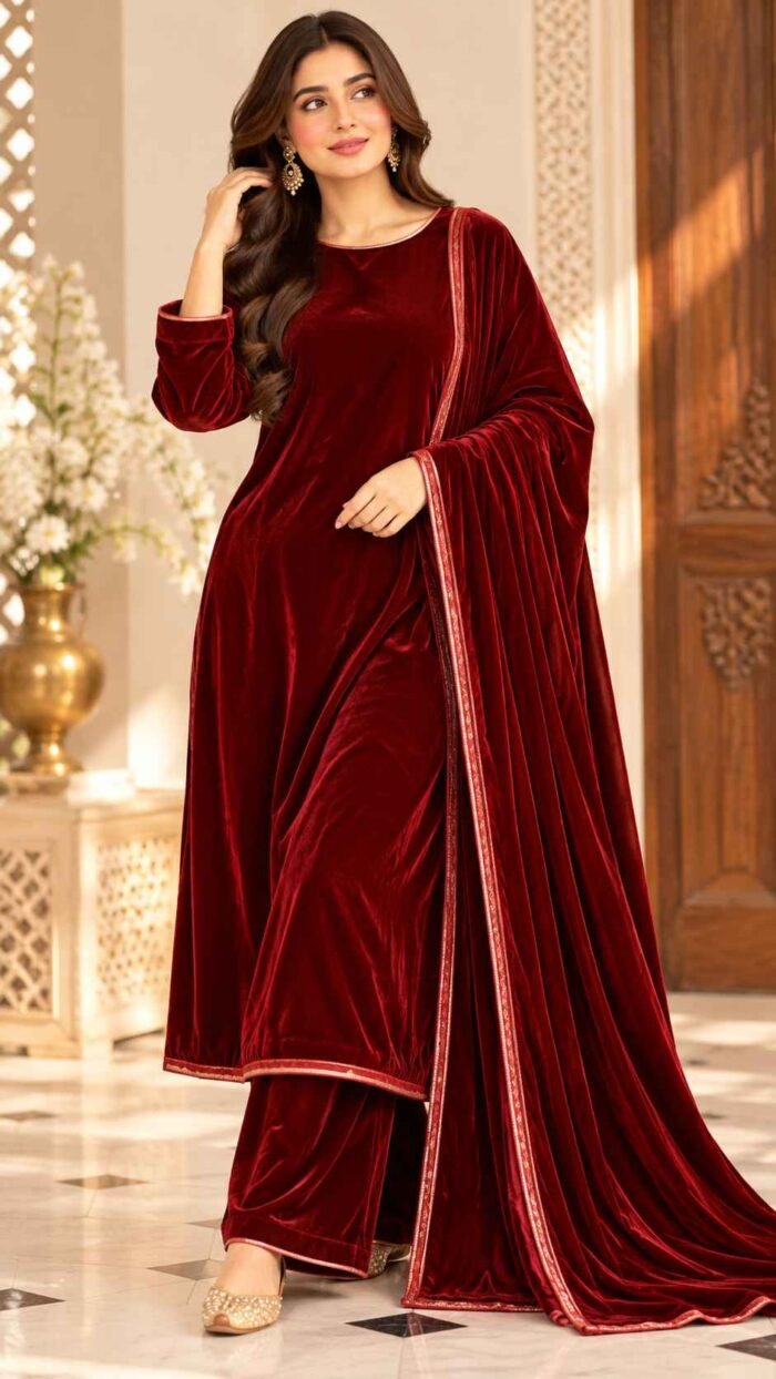 Deep Maroon 11zon designerwearcollection.com