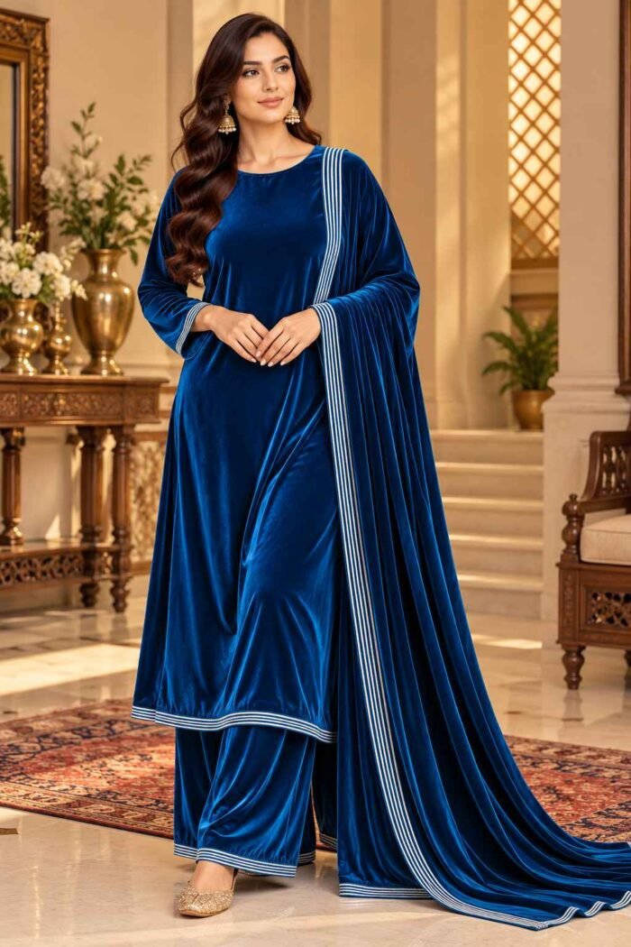 Deep Royal Blue 11zon designerwearcollection.com